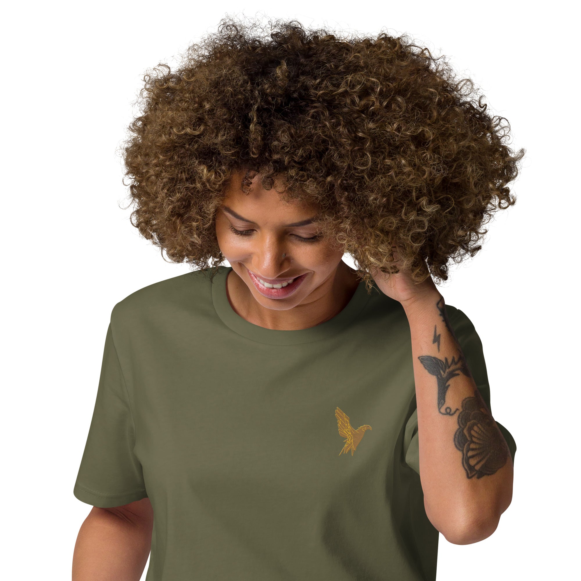 Signature Gold Eagle T-Shirt -Unisex- organic cotton